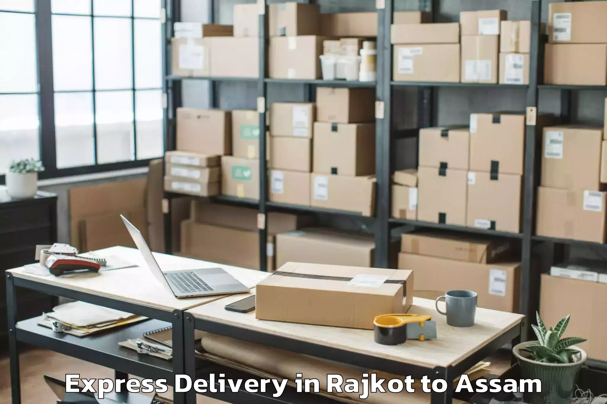 Rajkot to Kalaigaon Express Delivery